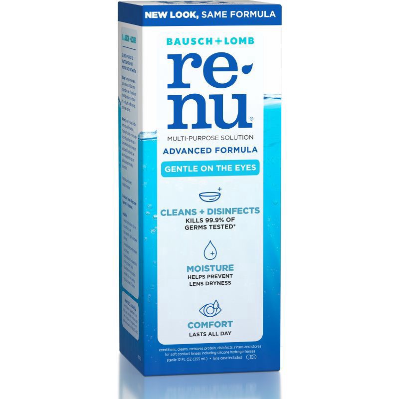 slide 2 of 6, renu Advanced Formula Multi-Purpose Solution 12 oz, 12 fl oz