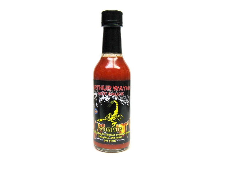 slide 1 of 1, Arthur Wayne Hot Sauce Scorpion Pineapple Hot Sacue, 5 oz