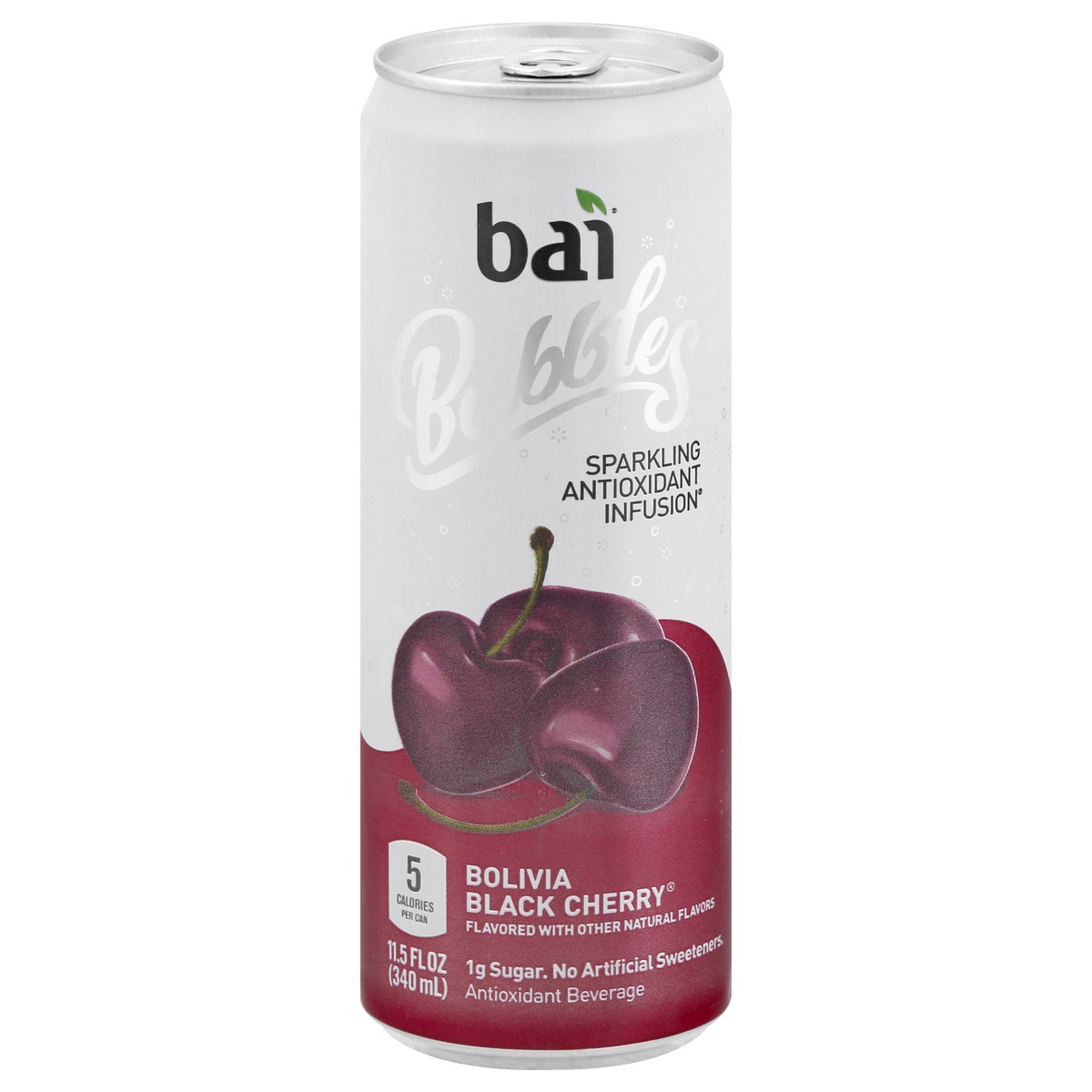 slide 13 of 13, Bai Bubbles Sparkling Water, Bolivia Black Cherry, Antioxidant Infused Drinks, 11.5 Fluid Ounce Can, 11.5 oz