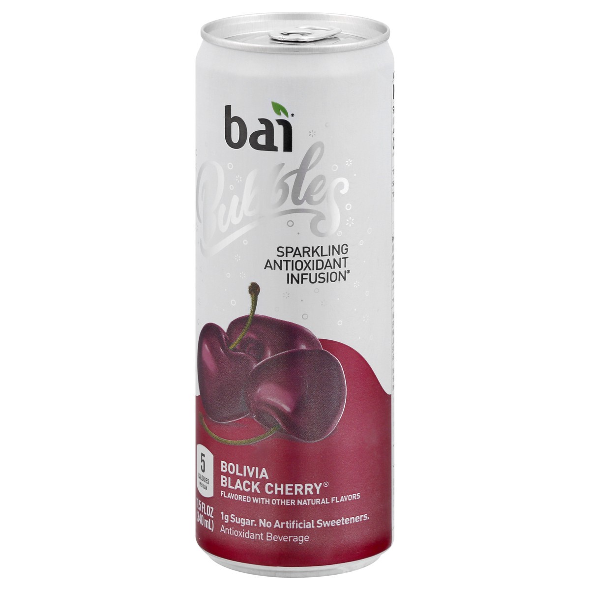 slide 6 of 13, Bai Bubbles Sparkling Water, Bolivia Black Cherry, Antioxidant Infused Drinks, 11.5 Fluid Ounce Can, 11.5 oz