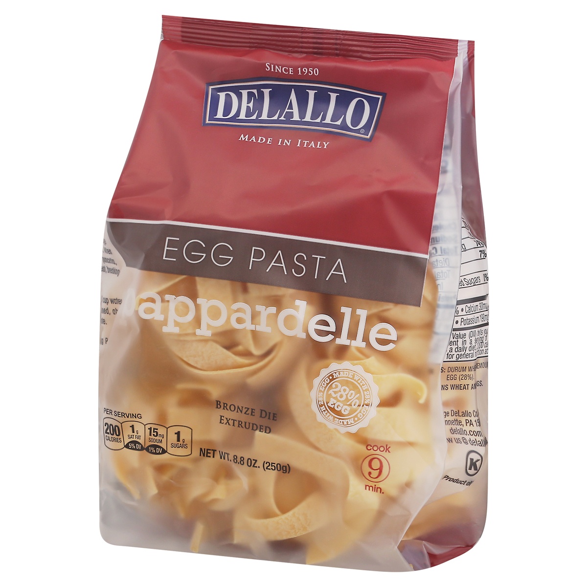 slide 3 of 11, DeLallo Egg Pappardelle Pasta, 8.8 oz
