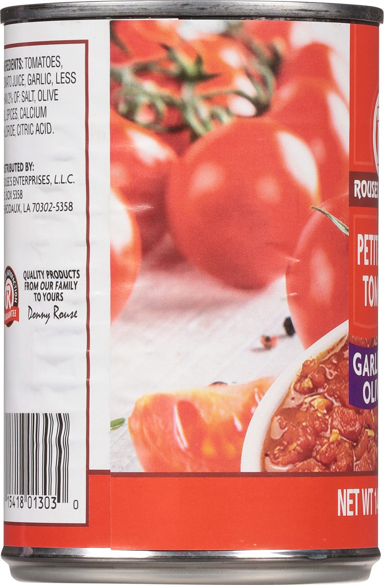 slide 3 of 9, Rouses Markets Diced Petite Garlic and Olive Oil Tomatoes 14.5 oz, 14.5 oz