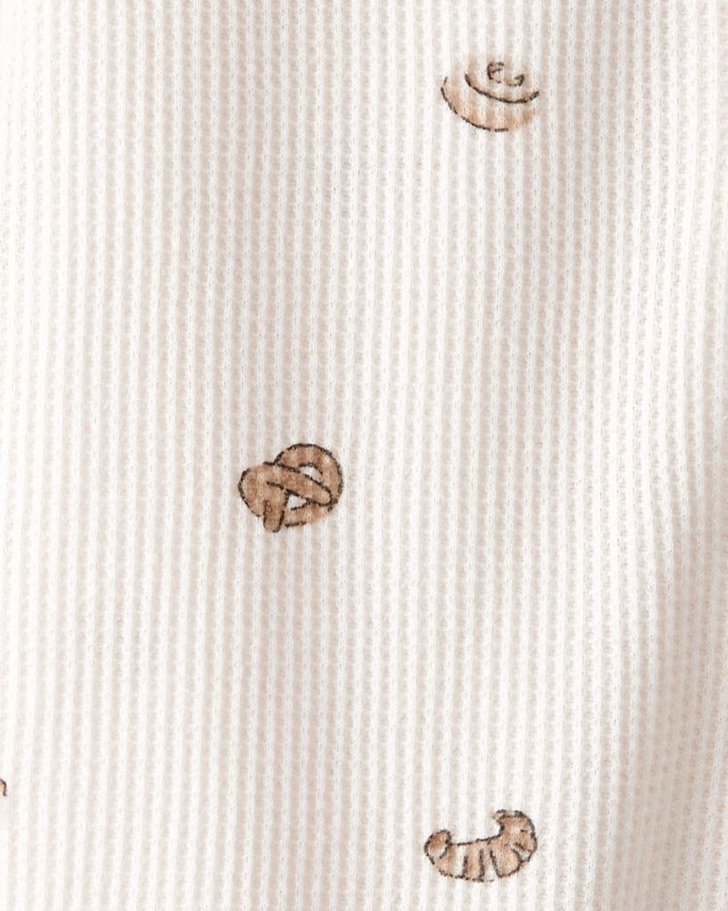 slide 3 of 3, Carter's Baby Pastry Print Cotton Long-Sleeve Snug Fit Sleep & Play Pajamas - Cream Cream NB, 1 ct