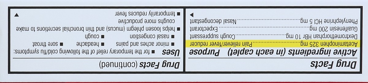 slide 4 of 4, Harris Teeter Cold & Flu Severe Caplets, 24 ct