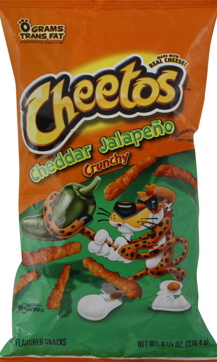 slide 5 of 6, Cheetos Cheese Flavored Snacks Crunchy Cheddar Jalapeno, 9.75 oz