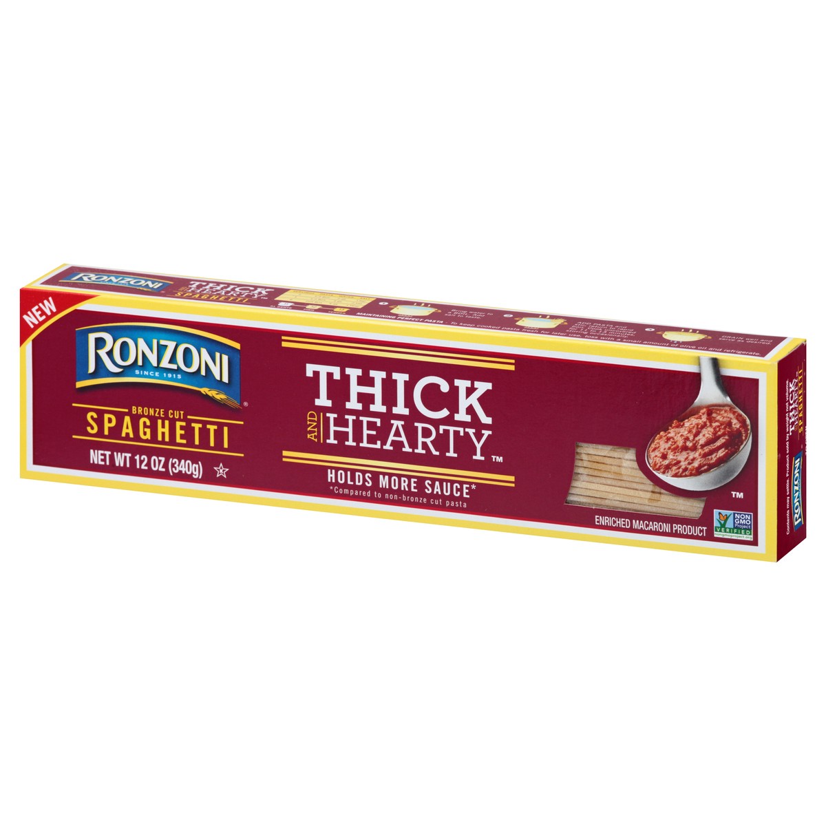 slide 6 of 10, Ronzoni Thick & Hearty Spaghetti, 12 oz