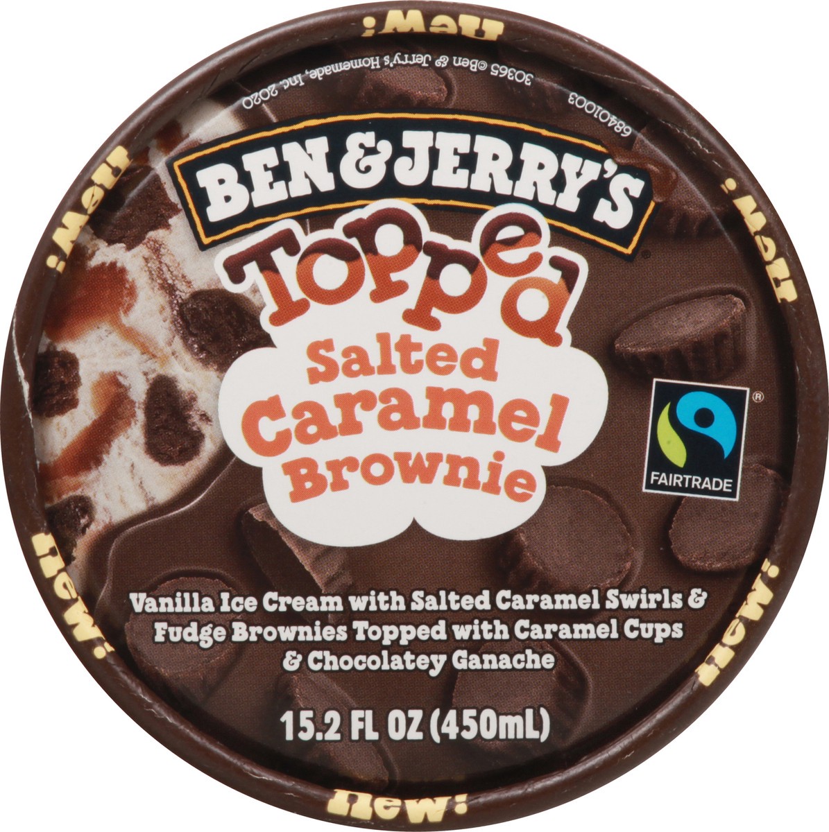 slide 5 of 9, Ben & Jerry's Topped Salted Caramel Brownie, 15.2 oz