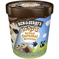 Ben & Jerry''s Ice Cream Salted Caramel Brownie Topped, 15.2 oz
