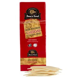 Boars Head Red Wax White Cheddar (Deli Freshly Sliced)