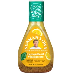 Newman's Own Lemon Basil Vinaigrette Dressing 16 fl oz