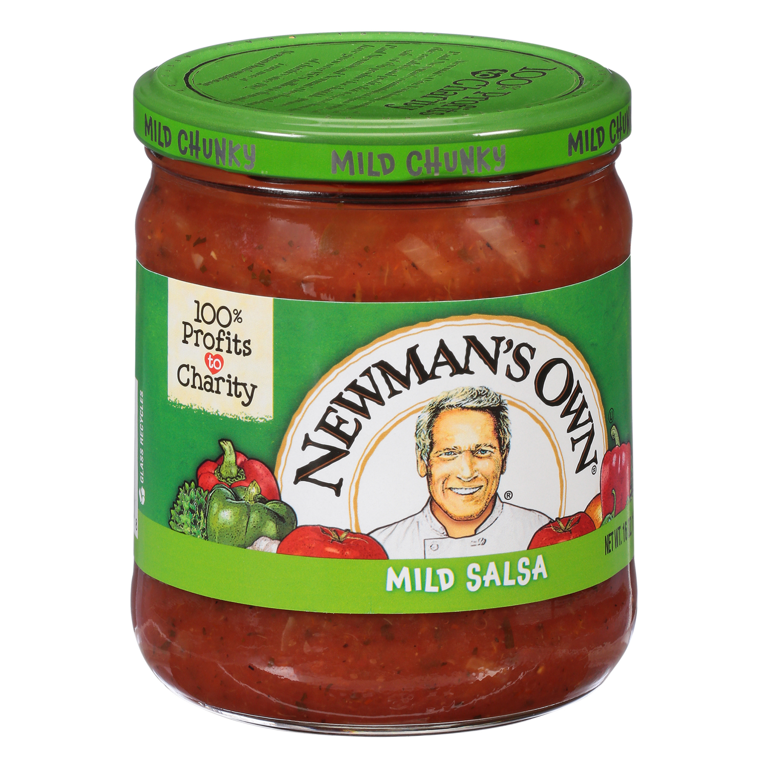 slide 4 of 5, Newman's Own Chunky Mild Bold Flavor Salsa 16 oz, 16 oz