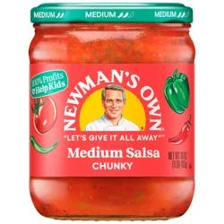 Newman's Own Chunky Medium Bolder Flavor Salsa 16 oz
