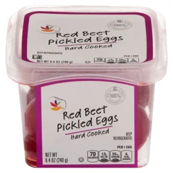 Hard Cooked Red Beet Pickled Eggs