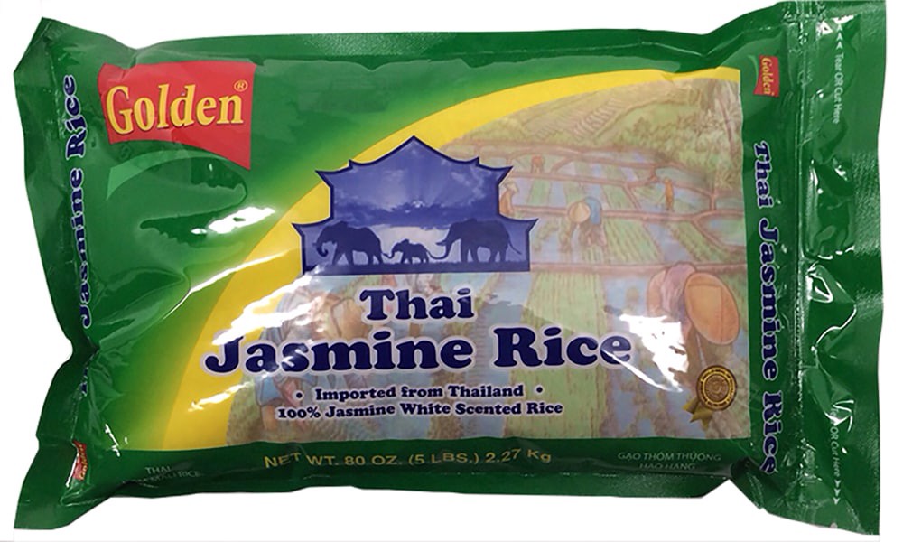 slide 1 of 2, Golden Thai Jasmine Rice, 5 lb