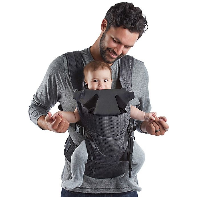 slide 1 of 5, Contours Love 3-in-1 Baby Carrier - Charcoal, 1 ct