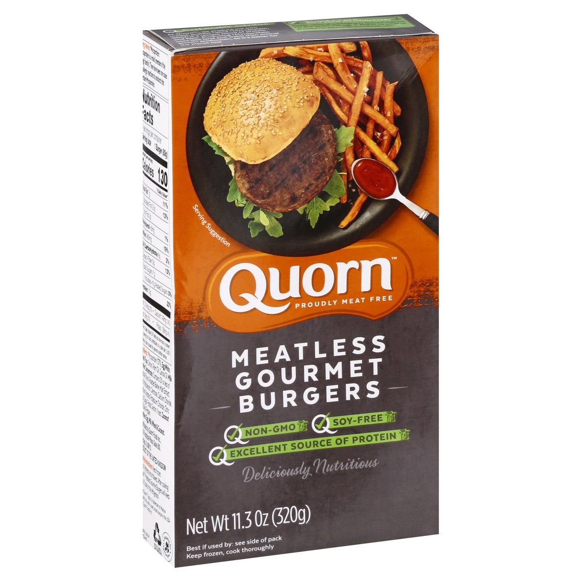 slide 6 of 10, Quorn Meatless Gourmet Burgers 4 ea, 11.3 oz