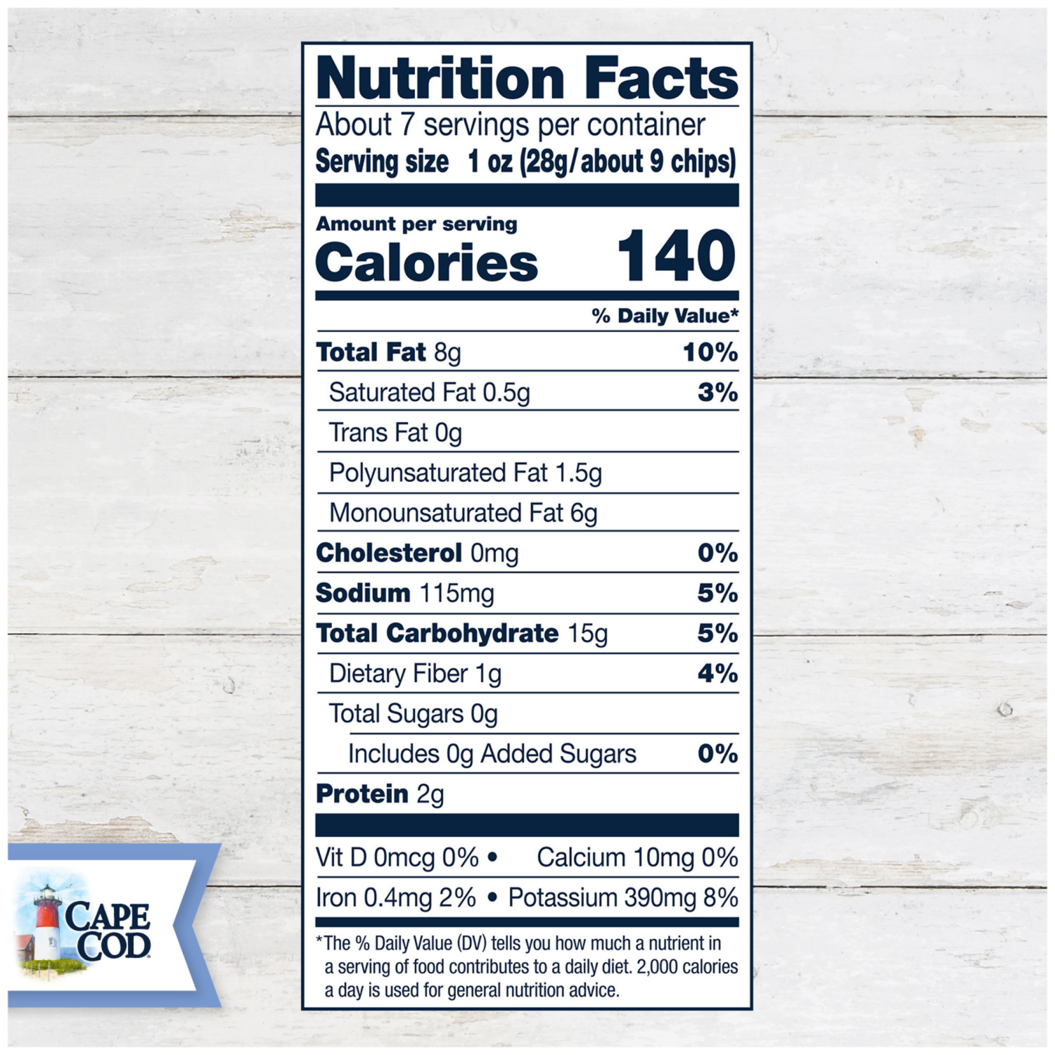 slide 3 of 6, Cape Cod Sea Salt Chips, 7.500 oz