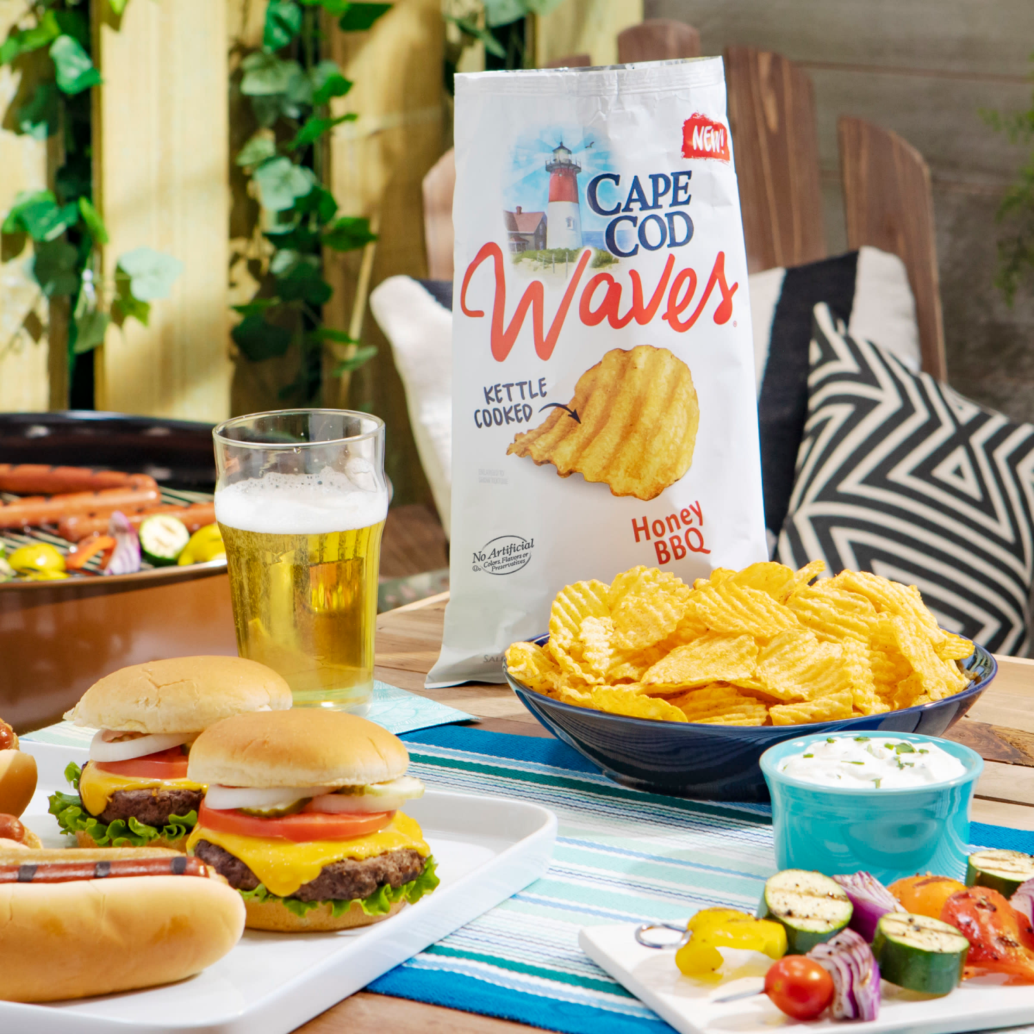 slide 6 of 6, Cape Cod Honey BBQ Chips, 7.000 oz