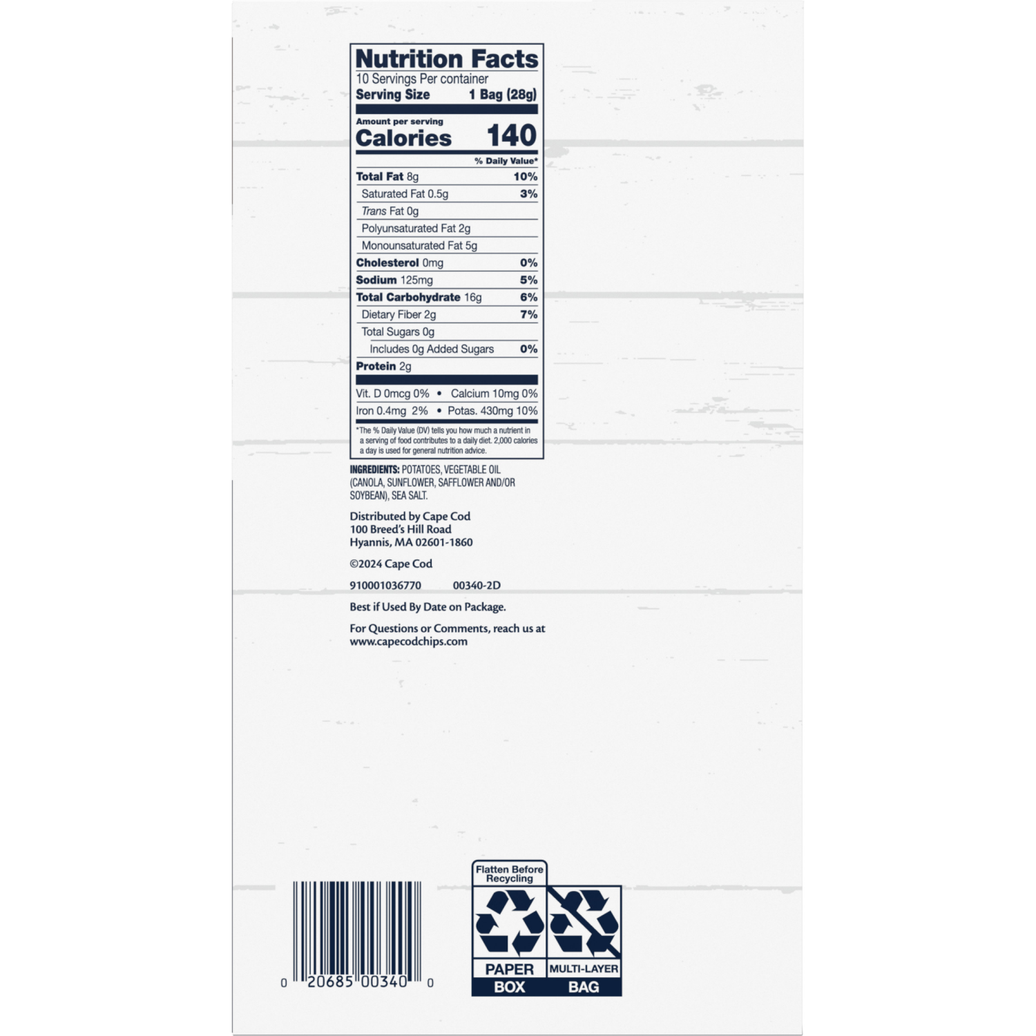 slide 2 of 6, Cape Cod Original Chips, 10.000 oz