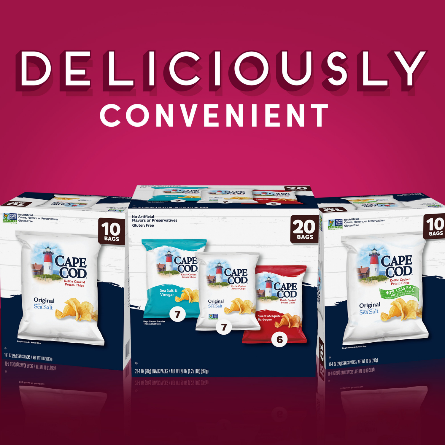 slide 3 of 6, Cape Cod Less Fat Original Chips, 10.000 oz