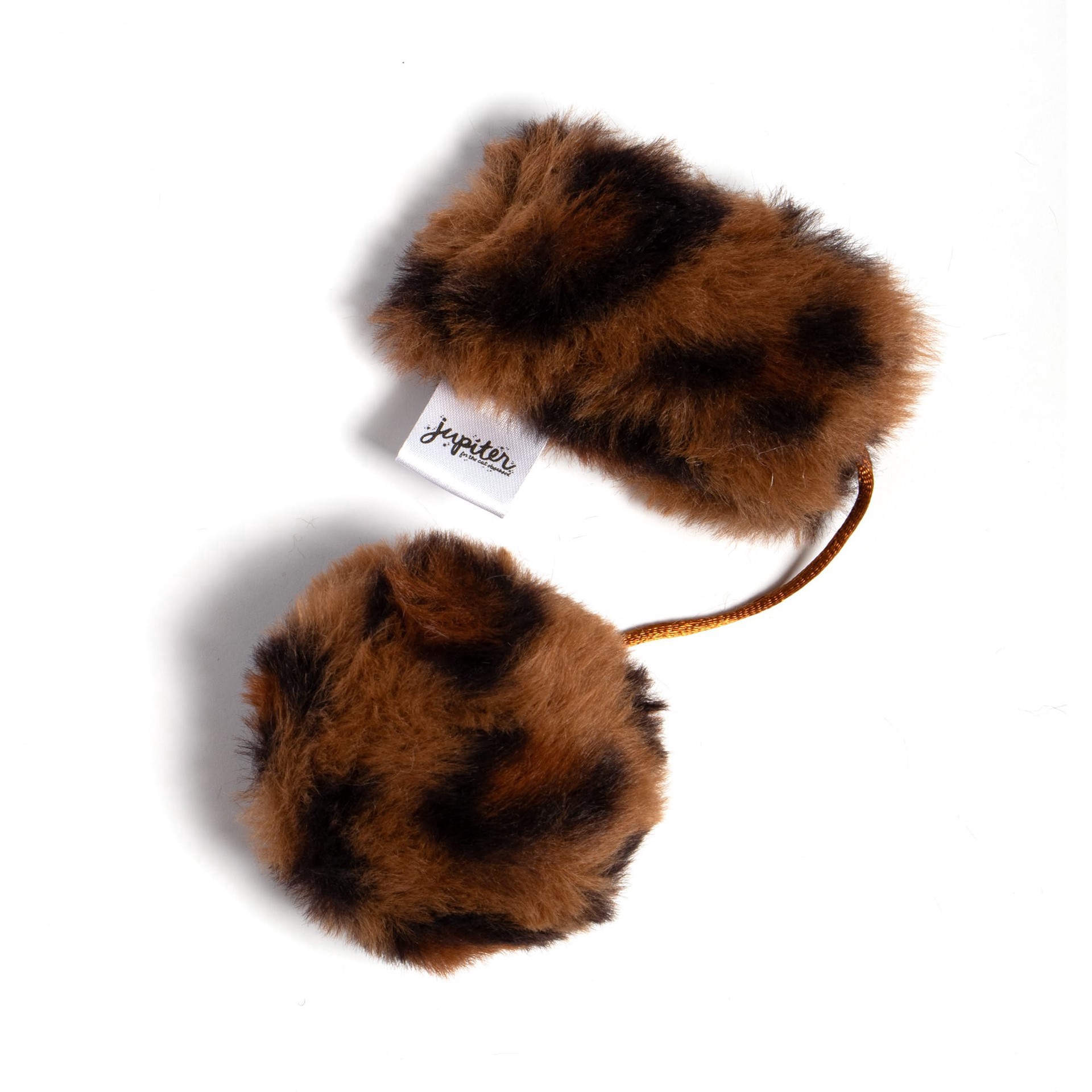 slide 1 of 1, Jupiter Brown Cheetah Print Pounce Cat Toy, 1 ct