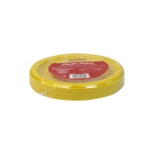 slide 1 of 1, GFS Yellow Plastic Plates, 15 ct; 7 in