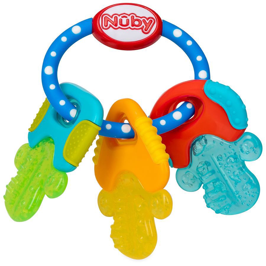 slide 1 of 3, Nuby Icy Bite Keys, 1 ct