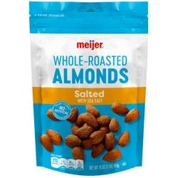 Meijer Whole Salted Roasted Almonds, 16 oz
