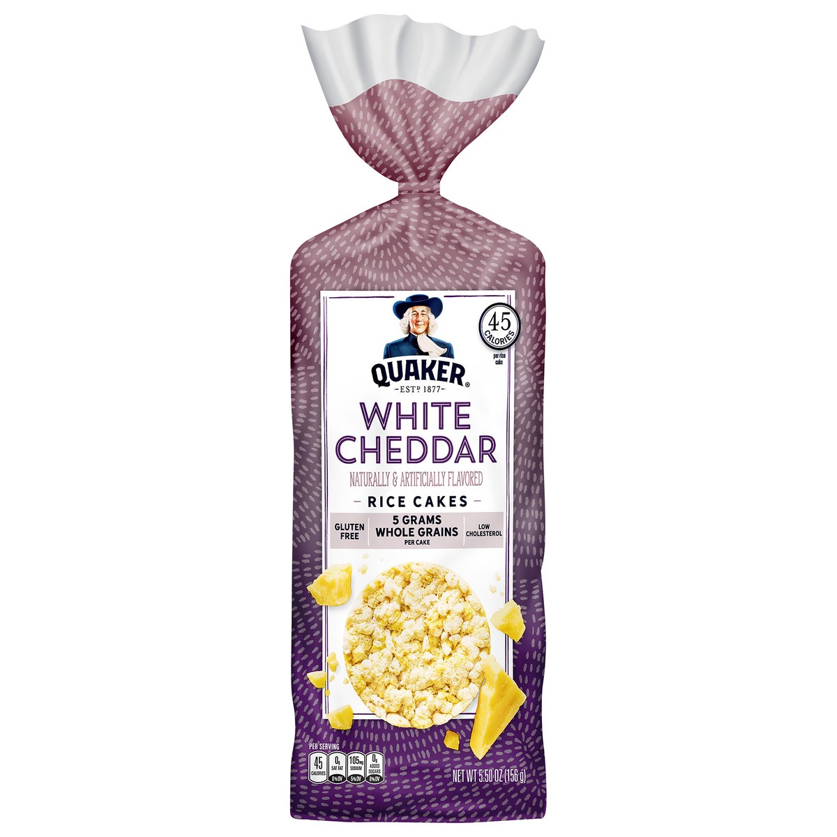 slide 1 of 8, Quaker White Cheddar Rice Cakes, 5.5 oz