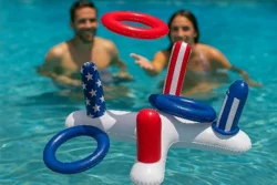 Poolcandy Patriotic Inflatable Ring Toss