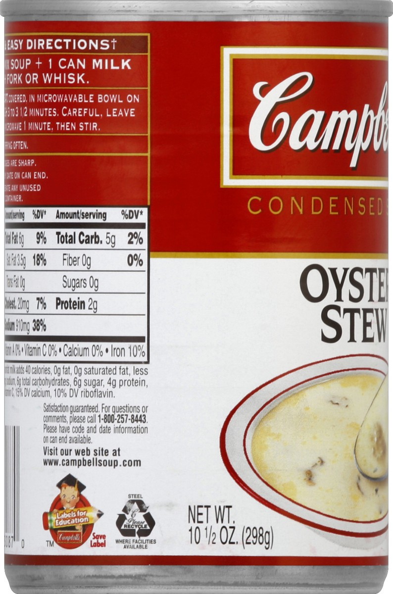slide 3 of 6, Campbell's Oyster Stew Soup, 1 ct