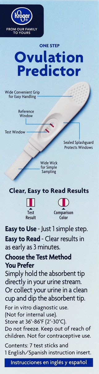 slide 5 of 5, Kroger Ovulation Predictor Kit, 7 ct