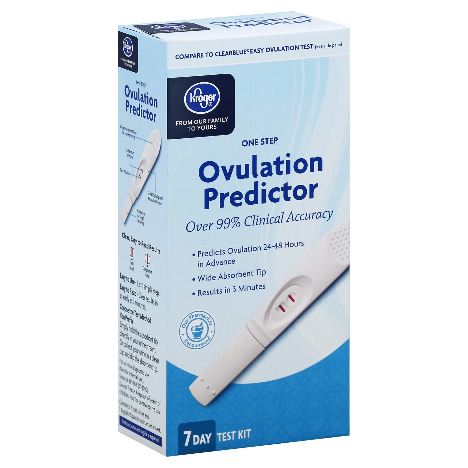 slide 1 of 1, Kroger Ovulation Predictor Kit, 7 ct