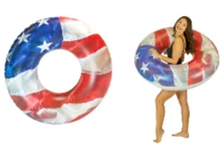POOLCANDY Stars & Stripes 48 Inch Jumbo Pool Tube