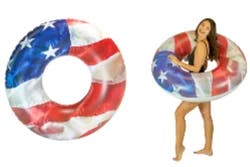 POOLCANDY Stars & Stripes 48 Inch Jumbo Pool Tube