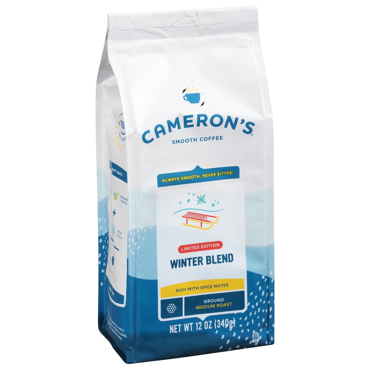 slide 6 of 9, Cameron's Coffee Roasted Ground Coffee Bag, Winter Blend, 10oz, 10 oz