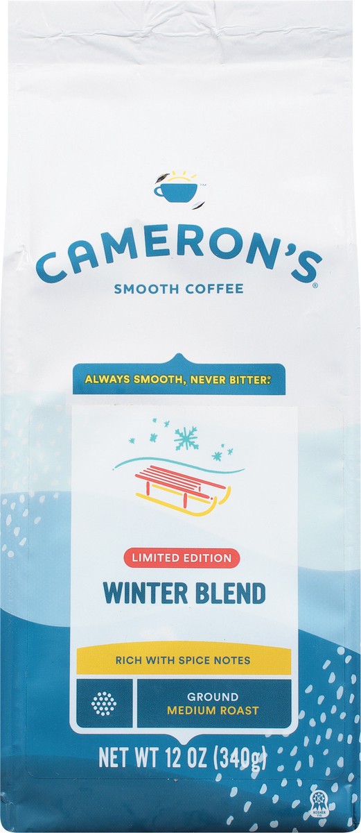 slide 4 of 9, Cameron's Coffee Roasted Ground Coffee Bag, Winter Blend, 10oz, 10 oz