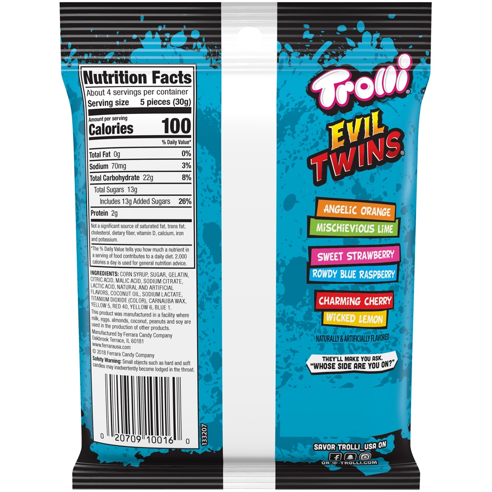 slide 2 of 2, Trolli Evil Twins Gummi Candy, 4.25 oz