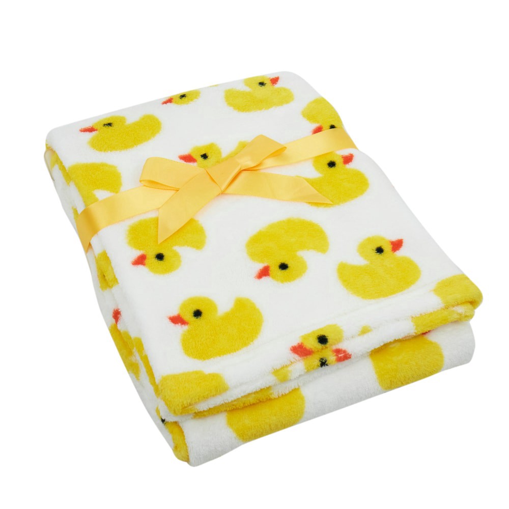 slide 2 of 4, Cutie Pie Ducks Plush Baby Blanket, 1 ct