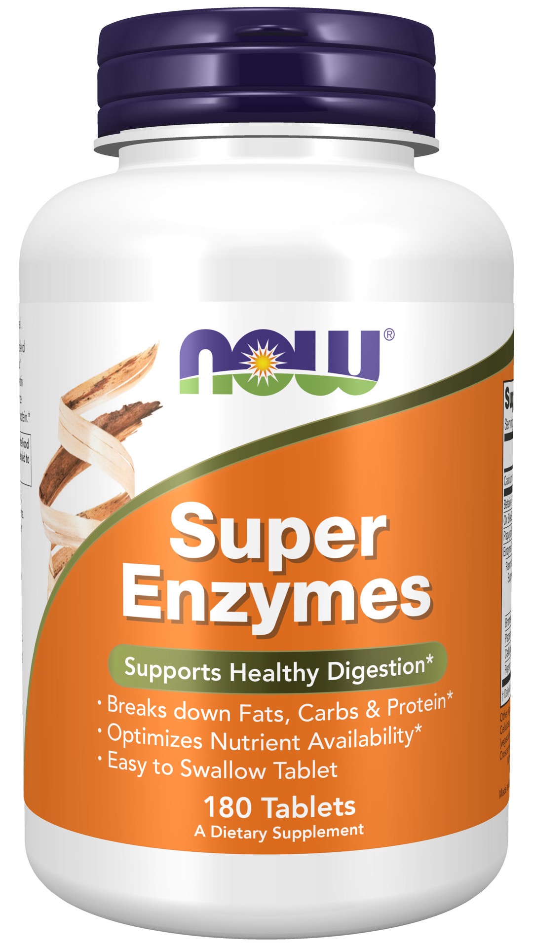 slide 1 of 4, NOW Super Enzymes - 180 Tablets, 180 ct