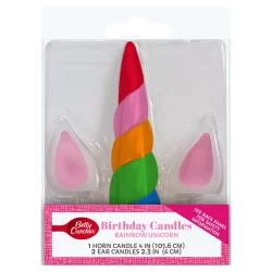 Betty Crocker Rainbow Unicorn Birthday Candles
