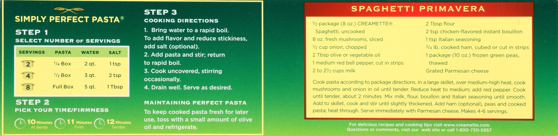 slide 6 of 8, Creamette Long Spaghetti, 16 oz