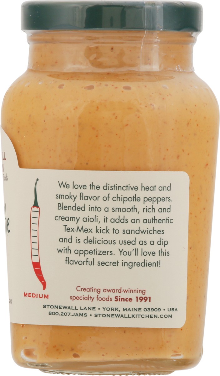 slide 3 of 9, Stonewall Kitchen Chipotle Aioli, Medium, 10.25 oz
