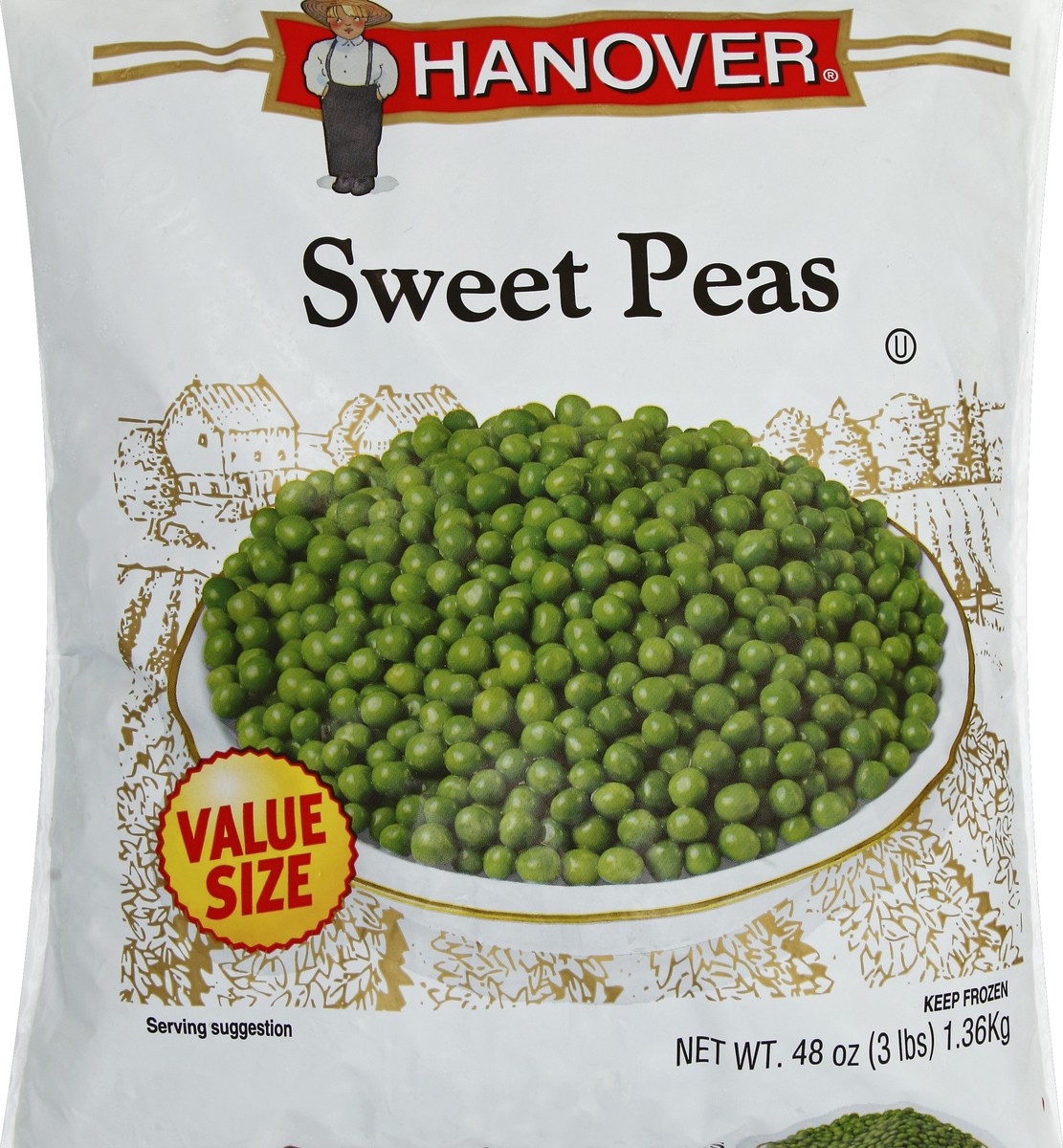 slide 5 of 5, Hanover Sweet Peas, 48 oz