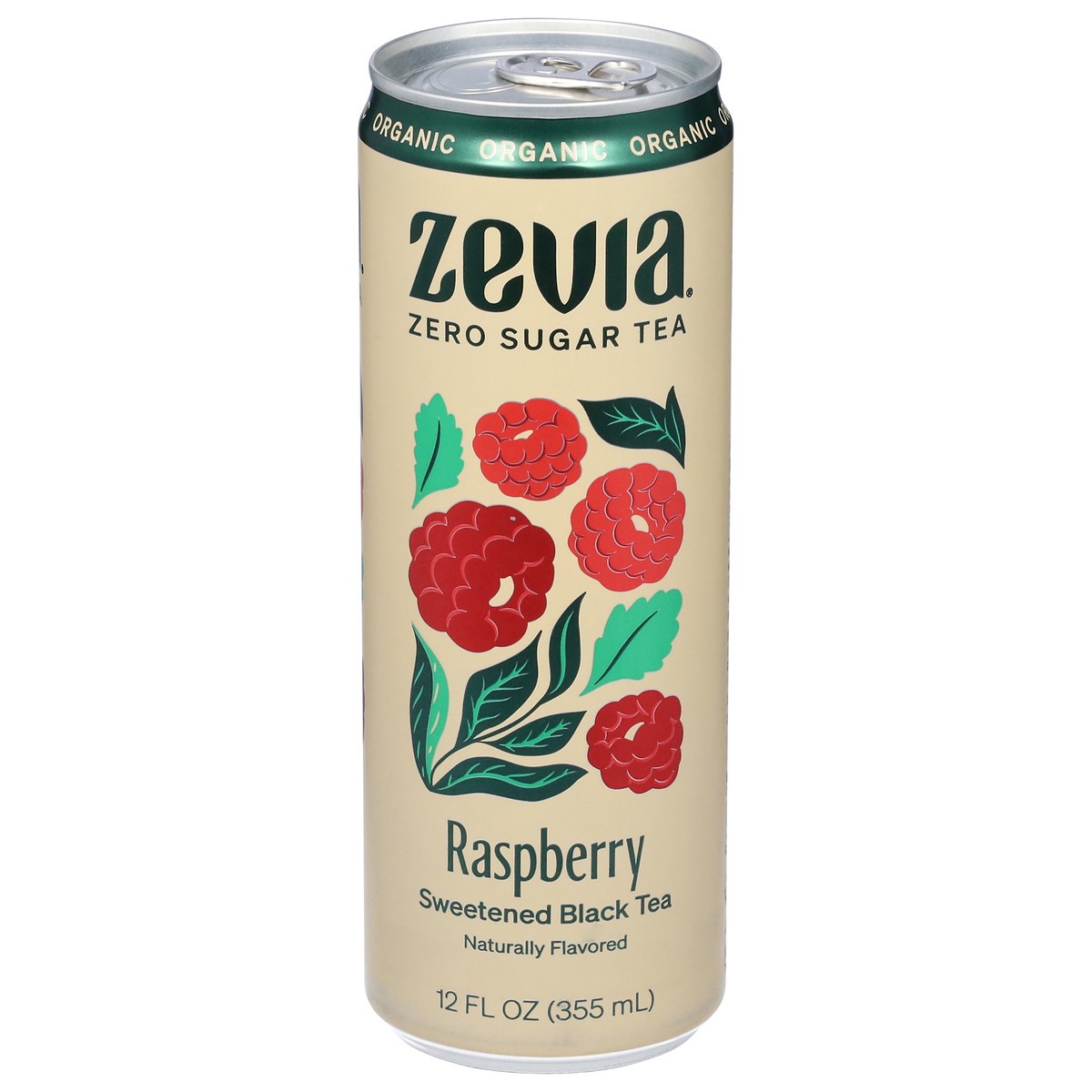 slide 6 of 13, Zevia Sweetened Organic Raspberry Black Tea 12 fl oz, 12 fl oz