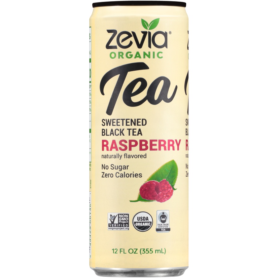 Zevia Organic Sweetened Black Tea Raspberry Flavored 12 fl oz Shipt