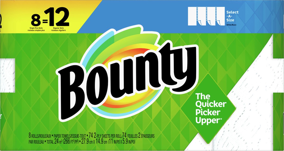 slide 5 of 5, Bounty Sas Paper Towel, 8 ct