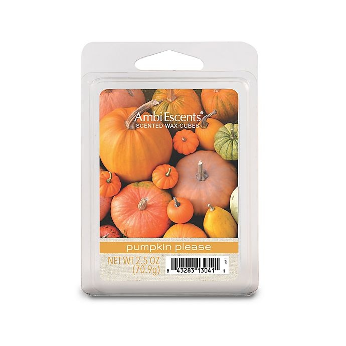 slide 1 of 1, AmbiEscents Pumpkin Please Scented Wax Cubes, 6 ct