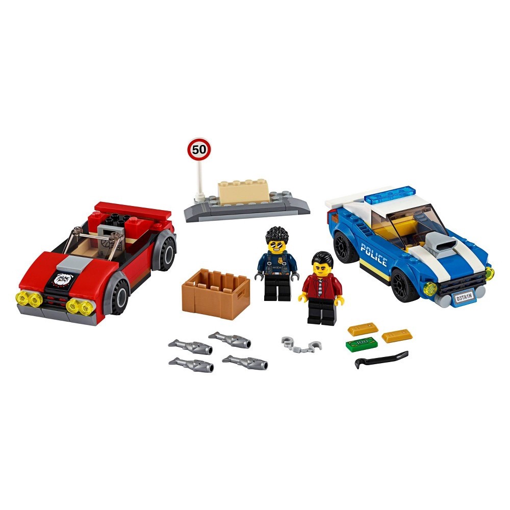 slide 2 of 7, LEGO City Police Highway Arrest Building Set for Kids 60242, 1 ct