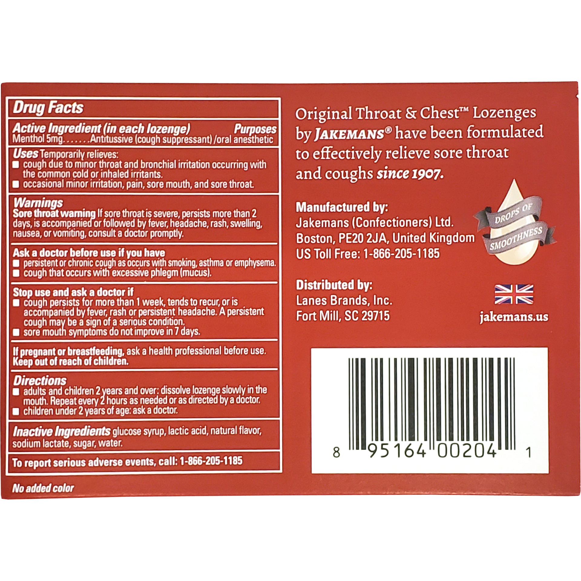 slide 3 of 25, Jakeman's Throat & Chest Cherry Lozenge Cough Drop Box, 24 ct